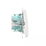 Simon Basic WMUL-011xx1-1011 Łącznik jednobiegunowy (moduł) z sygnalizacją załączenia, 10AX, 250V~, szybkozłącza; biały