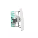 Simon Basic WMUL-060x2x-1011 Łącznik schodowy (moduł) 16AX, 250V~, zaciski śrubowe; biały
