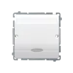 Simon Basic WMUL-0H1xx2-1011 Łącznik hotelowy podwójny z podświetleniem LED, Imax 2×10 (2) A; biały