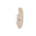 Simon Basic WMUL-0H1xx2-9011 Łącznik hotelowy podwójny z podświetleniem LED, Imax 2×10 (2) A; beż