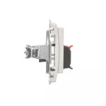 Simon Basic WMUG-02000x-1011 Gniazdo głośnikowe 2-krotne z polem opisowym (moduł). Przekrój przew.dla wejścia i wyjścia 2,5 mm2. Mocowanie na łapki i wkręty; biały