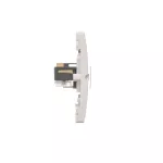 Simon Basic WMUT-0310x2-1011 Gniazdo telefoniczne RJ11 (moduł). Montaż gniazda na wkręty do puszki; biały
