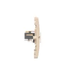 Simon Basic WMUT-0310x2-9011 Gniazdo telefoniczne RJ11 (moduł). Montaż gniazda na wkręty do puszki; beż