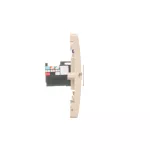 Simon Basic WMUT-0020x2-9011 Gniazdo telefoniczne RJ12 podwójne (moduł). Montaż gniazda na wkręty do puszki; beż