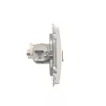 Simon Basic WMUK-0630xx-1011 Gniazdo komputerowe RJ45, kategoria 6, pojedyncze ekranowane z przesłoną przeciwkurzową (moduł). Montaż na łapki lub wkręty; biały