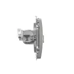 Simon Basic WMUK-0640xx-H011 Gniazdo komputerowe RJ45, kategoria 6, podwójne ekranowane z przesłoną przeciwkurzową (moduł). Montaż na łapki lub wkręty; satynowy
