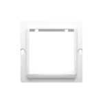 Simon Basic WMUZ-74x2xx-1012 Adapter (przejściówka) na osprzęt standardu 45 × 45 mm. Montaż do puszki na wkręty; biały