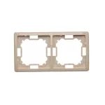 Simon Basic Standard WMYZ-04220x-9013 Ramka 2-krotna – uniwersalna poziom i pion; beż