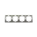Simon Basic Standard WMYZ-04420x-H013 Ramka 4-krotna – uniwersalna poziom i pion; satynowy