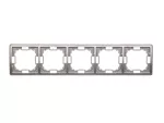 Simon Basic Standard WMYZ-04520x-J013 Ramka 5-krotna – uniwersalna poziom i pion; stal inox