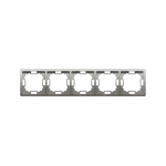 Simon Basic Standard WMYZ-04520x-H013 Ramka 5-krotna – uniwersalna poziom i pion; satynowy