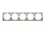 Simon Basic Standard WMYZ-04520x-H013 Ramka 5-krotna – uniwersalna poziom i pion; satynowy