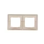 Simon Basic Standard WMYZ-04221x-9013 Ramka 2-krotna do wersji bryzgoszczelnej IP44 z kompletem uszczelek; beż