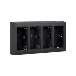 Simon Connect TSC-SBC400-14 Obudowa natynkowa 4-modułowa z pokrywami bocznymi, 8x K45; szary grafit