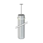 Simon Connect TSC-ALK5400-8 Kolumna 4-stronna, wys 3m, 125x130mm; aluminium