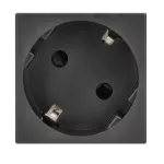 Simon Connect TSC-K11-14 Gniazdo K45 z schuko 16A/230V~, szybkozłączki; czarny