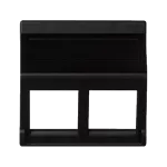 Simon Connect TSC-KB080-14 Płytka K45 2x RJ bez osłon skośna; do adapterów MD; czarny