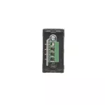 Simon Connect TSC-K128B-14 Płytka K45/2 złącza USB typ A żeńskie 22,5x45mm + gniazdo; zaciski śrubowe; czarny
