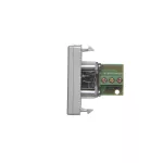 Simon Connect TSC-K123B-8 Płytka K45/2 gniazda mini-jack 22,5x45mm + wkład; zaciski śrubowe; aluminium