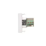 Simon Connect TSC-K123B-9 Płytka K45/2 gniazda mini-jack 22,5x45mm + wkład; zaciski śrubowe; czysta biel