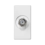 Simon Connect TSC-K102C-9 Płytka K45/2 gn. SAT (F) żeńskie 22,5x45mm + wkład; czysta biel