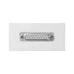 Simon Connect TSC-K104A-9 Płytka 90x45mm (2xK45) złącza LPT (D-Sub 25) + wkład; czysta biel