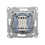 Simon 54 WMDL-011xx1-046 Łącznik jednobiegunowy z sygnalizacją załączenia LED (moduł) 10AX, 250V~, szybkozłącza; brąz mat