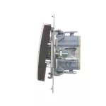 Simon 54 WMDL-061xxx-046 Łącznik schodowy z podświetleniem LED (moduł) 10AX, 250V~, szybkozłącza; brąz mat
