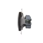 Simon 54 WMDW-0011Sx-046 Gniazdo wtyczkowe z uziemieniem i przesłonami (moduł) 16A, 250V~, szybkozłącza; brąz mat