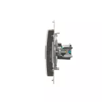 Simon 54 WMDK-0600xx-046 Gniazdo komputerowe RJ45 kategoria 5e + telefoniczne RJ12 (moduł); brąz mat