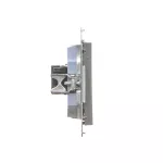 Simon 55 WMDK-16105N-116 Gniazdo komputerowe RJ45 kategoria 5e + telefoniczne RJ12 (moduł); Grafitowy mat