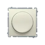 Simon Basic WMUR-01010x-9011 Ściemniacz naciskowo-obrotowy jednobiegunowy do LED ściemnialnych 230V (moduł); beż