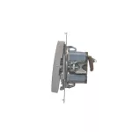 Simon 54 WMDL-Z10005-043 Łącznik dwubiegunowy podwójny (moduł) 16AX, 250V~, zaciski śrubowe; srebrny mat