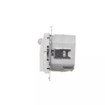 Simon 54 WMDO-SCBxx1-011 Oprawa oświetleniowa LED z czujnikiem ruchu, 230 V AC, 1.4 W, białe neutralne 4000K; biały