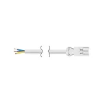 Simon 480 TS48-CR4020-9 Przewód zasilający 3x2.5mm2 złącze żeńskie 3-polowe sys. Wieland bez wtyczki; biały; 2 m