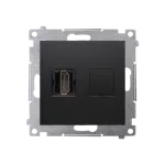 Simon 54 WMDH-0XXXX1-049 Gniazdo HDMI (moduł); czarny