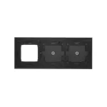 Simon 54 Touch WMDZ-01105S-073 Panel dotykowy S54 Touch, 3 moduły, 1 pole dotykowe + 1 pole dotykowe, + 1 otwór na osprzęt S54, zastygła lawa