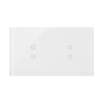 Simon 54 Touch WMDZ-01119S-070 Panel dotykowy S54 Touch, 2 moduły, 2 pola dotykowe pionowe + 2 pola dotykowe pionowe, biała perła