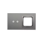 Simon 54 Touch WMDZ-01109S-071 Panel dotykowy S54 Touch, 2 moduły, 2 pola dotykowe poziome + 1 otwór na osprzęt S54, srebrna mgła