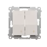 Simon 54 WMDL-0702xx-011 Łącznik krzyżowy podwójny (moduł) 10AX, 250V~, szybkozłącza; biały