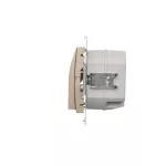 Simon 54 WMDO-Sxxxx1-044 Oprawa oświetleniowa LED, 230 V AC, 1.1 W, białe ciepłe 3000K; szłoty mat