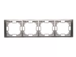 Simon Basic Neos WMYZ-04420N-J013 Ramka 4-krotna NEOS – uniwersalna poziom i pion; stal inox