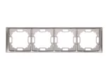 Simon Basic Neos WMYZ-04420N-J013 Ramka 4-krotna NEOS – uniwersalna poziom i pion; stal inox