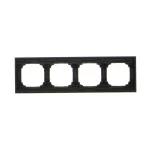 Simon 55 WMDZ-0140xZ-190 Ramka 4-krotna Nature; Inox czarny
