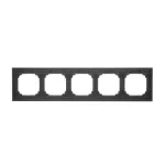 Simon 55 WMDZ-0150xZ-190 Ramka 5-krotna Nature; Inox czarny