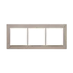 Simon 54 Nature WMDZ-0130xS-091 Ramka 3-krotna Nature-Beton, AL BETONE, IP20/IP44* (*IP44-należy zastosować zestaw uszczelek DUN3)