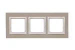 Simon 54 Nature WMDZ-0130xS-091 Ramka 3-krotna Nature-Beton, AL BETONE, IP20/IP44* (*IP44-należy zastosować zestaw uszczelek DUN3)