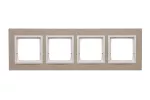 Simon 54 Nature WMDZ-0140xS-091 Ramka 4-krotna Nature-Beton, AL BETONE, IP20/IP44* (*IP44-należy zastosować zestaw uszczelek DUN4)