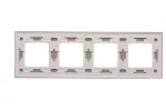 Simon 54 Nature WMDZ-0140xS-091 Ramka 4-krotna Nature-Beton, AL BETONE, IP20/IP44* (*IP44-należy zastosować zestaw uszczelek DUN4)