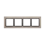 Simon 54 Nature WMDZ-0140xS-093 Ramka 4-krotna Nature-Beton, FUNDA MENTE, IP20/IP44* (*IP44-należy zastosować zestaw uszczelek DUN4)